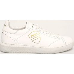 Blauer - Buty skórzane. Białe sneakersy męskie Blauer, na sznurówki. W wyprzedaży za 399,90 zł.