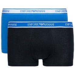 Komplet 2 par bokserek Emporio Armani Underwear 111210 9P717 64420. Czarne bokserki męskie Emporio Armani Underwear, bez wzorów. W wyprzedaży za 129,00 zł.