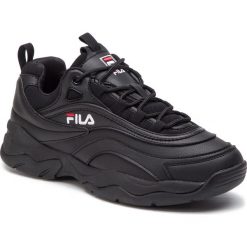 Sneakersy FILA - Ray Low 1010561.12V Black/Black. Czarne sneakersy męskie Fila, na co dzień, bez wzorów, ze skóry ekologicznej, bez zapięcia. Za 429,00 zł.