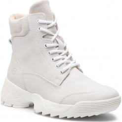 Trapery TAMARIS - 1-25710-31 White 100. Białe buty zimowe damskie Tamaris, z nubiku. Za 349,90 zł.