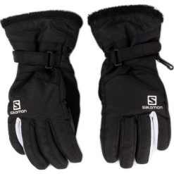 Rękawice narciarskie Salomon Insulated Gloves Gants L40424200. Czarne rękawiczki damskie Salomon, bez wzorów. Za 239,00 zł.