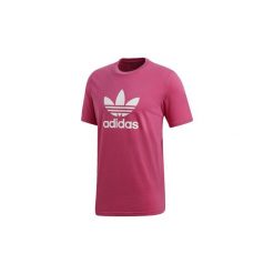 T-shirty z krótkim rękawem adidas Koszulka Trefoil. Różowe koszulki męskie marki Adidas, s, bez wzorów, bez kołnierzyka, krótkie. Za 129,00 zł.