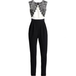 Kombinezony damskie: WAL G. SHOULDER CONTRAST Kombinezon black/white
