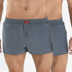 Dwupak męskich bokserek BLACKSPADE Anthracite 100% bawełny. Szare bokserki męskie Astratex, z bawełny. Za 84,54 zł.