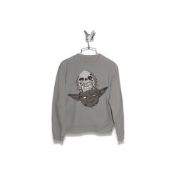 Bluza Czaszka Yody Męska. Szare bluzy męskie Failfake, xxl, bez wzorów, bez kołnierzyka, bez rękawów, bez kaptura. Za 170,00 zł.