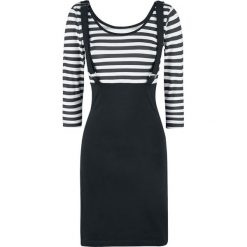 Rockabella Compass Dress Sukienka czarny/biały. Białe sukienki Rockabella, xl, z bawełny, z dekoltem w łódkę. Za 224,90 zł.