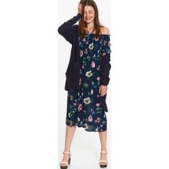 Sweter damski, kardigan. Niebieskie kardigany damskie TROLL, s, bez wzorów, z dzianiny. W wyprzedaży za 44,99 zł.