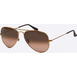 Ray-Ban - Okulary Aviator Large Metal. Żółte okulary przeciwsłoneczne damskie marki Ray-Ban. W wyprzedaży za 479,90 zł.