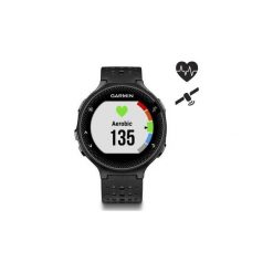 Zegarek GPS z kardio Forerunner 235 HRM. Czarne zegarki męskie marki Garmin. Za 899,99 zł.