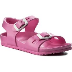 Sandały BIRKENSTOCK - Rio 0126163 Neon Pink. Różowe sandały dziewczęce Birkenstock, z tworzywa sztucznego, bez zapięcia. Za 89,00 zł.