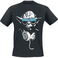 Star Wars Yoda Cool T-Shirt czarny. Czarne koszulki męskie Star Wars, s, z nadrukiem, retro, bez kołnierzyka. Za 79,90 zł.