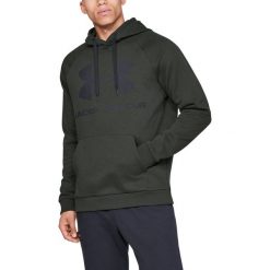 Under Armour Rival Bluza Zielony. Zielone bluzy męskie Under Armour, l, bez wzorów, z bawełny, bez kołnierzyka, bez rękawów, bez kaptura. Za 257,95 zł.