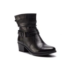 LASOCKI COMFORT RST-KALA-03BIG Czarny. Czarne botki damskie Lasocki Comfort, ze skóry, bez obcasa, bez zapięcia. Za 229,99 zł.