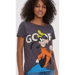 Koszulka z nadrukiem Goofy - Szary. Szare koszulki damskie House, s, z nadrukiem, bez kołnierzyka, bez rękawów. Za 49,99 zł.