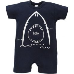 Pinokio Śpioszki Chłopięce Na Lato Ocean´S Dream 86 Ciemnoniebieskie. Niebieskie kombinezony niemowlęce Pinokio, na lato, z nadrukiem, z bawełny, eleganckie. Za 35,00 zł.