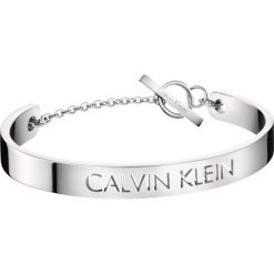 Calvin Klein Bransoletka Srebrny. Szare bransoletki damskie Calvin Klein, z materiału, srebrne. Za 318,95 zł.
