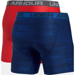 Bokserki męskie: Under Armour Bokserki męskie Original 6in 2 Pack Novlt granatowe i czerwone r. S (1299994-787)