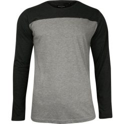 Popielato-Szary T-shirt (Koszulka) - Długi Rękaw, Longsleeve -Brave Soul, Męski, Dwukolorowy TSBRSAW19BROSNAcharcoalgrey. Szare koszulki męskie m, z bawełny, casualowe, długie. Za 35,00 zł.
