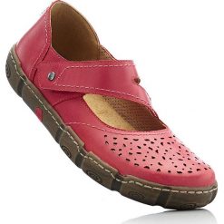 Wygodne baleriny skórzane bonprix czerwony. Czerwone baleriny damskie marki bonprix. Za 249,99 zł.