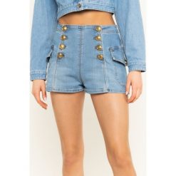 Szorty jeansowe Elisabetta Franchi HJ-08S-01E2-V339. Niebieskie szorty damskie Elisabetta Franchi, s, bez wzorów, z elastanu. Za 1539,00 zł.