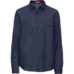 Tunika dżinsowa, długi rękaw bonprix ciemnoniebieski. Niebieskie tuniki damskie z długim rękawem bonprix. Za 54,99 zł.