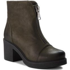 Botki EVA MINGE - Illescas 4J 18SM1372491EF 469. Zielone buty zimowe damskie marki Eva Minge, z nubiku. Za 479,00 zł.