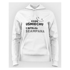 Bluza Uśmiech i Szampan. Bluzy damskie MegaKoszulki, m, bez wzorów, bez rękawów. Za 79,90 zł.