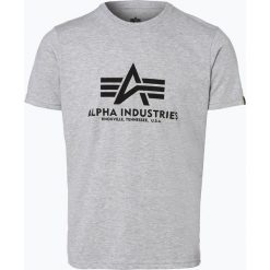 Alpha Industries - T-shirt męski, szary. Szare t-shirty męskie Alpha Industries, xl, z nadrukiem, bez kołnierzyka. Za 89,95 zł.