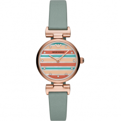 Zegarek EMPORIO ARMANI - Gianni T-Bar AR11292 Green/Rose Gold. Żółte zegarki damskie Emporio Armani. W wyprzedaży za 999,00 zł.