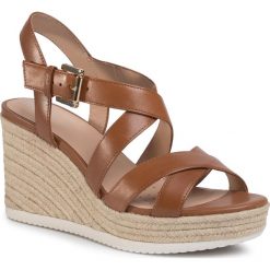Espadryle GEOX - D Ponza A D02GVA 00043 C6001 Cognac. Pomarańczowe espadryle damskie Geox, bez wzorów, ze skóry ekologicznej, bez obcasa, na obcasie. Za 429,00 zł.