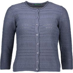 Kardigan w kolorze granatowym. Niebieskie kardigany damskie Benetton, xs, bez wzorów, z bawełny, bez rękawów, bez kaptura. W wyprzedaży za 64,95 zł.