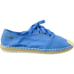 Espadryle damskie BIG STAR DD274591, Kolor niebieski. Niebieskie espadryle damskie BIG STAR, bez wzorów, bez obcasa. Za 79,99 zł.