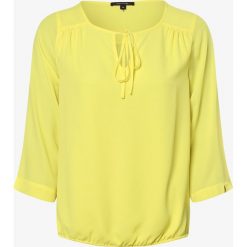 Comma - Bluzka damska, żółty. Żółte bluzki damskie comma, bez wzorów, z jeansu, eleganckie, bez kołnierzyka, bez rękawów. Za 279,95 zł.