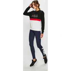 Fila - Bluza. Czarne bluzy damskie Fila, s, z nadrukiem, z bawełny, bez rękawów, bez kaptura. Za 219,90 zł.