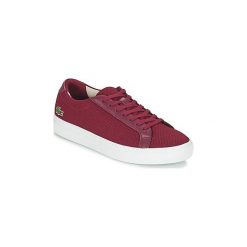 Buty Lacoste L.12.12 117 1. Czerwone trampki męskie Lacoste, bez wzorów, bez zapięcia. Za 383,20 zł.