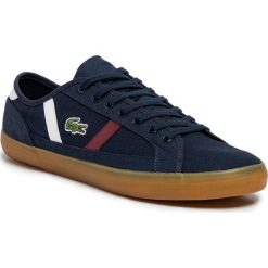 Tenisówki LACOSTE - Sideline 319 1 Cma 7-38CMA0055NWR Nvy/Wht/Dk Red. Czarne półbuty męskie Lacoste, ze skóry. W wyprzedaży za 239,99 zł.