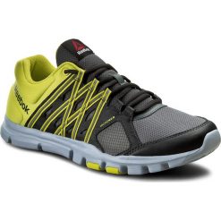Buty Reebok - Yourflex Train 8.0 AR3222 Alloy/Coal/Ylw/Grey. Szare buty fitness męskie Reebok, z materiału, reebok yourflex. W wyprzedaży za 179,00 zł.