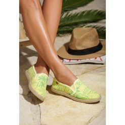 Żółte Espadryle Mignon. Żółte espadryle damskie Renee, bez wzorów, bez obcasa. Za 29,99 zł.