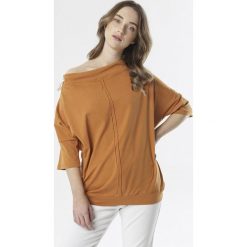 Camelowa Bluzka Doriedah. Brązowe koszule damskie Born2be, xl, bez wzorów, bez kołnierzyka, bez rękawów. W wyprzedaży za 54,99 zł.