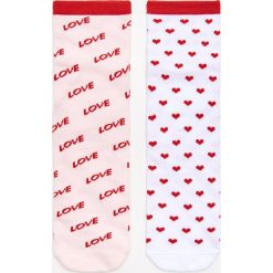Skarpety 2 pack - Różowy. Różowe skarpetki damskie Cropp. Za 29,99 zł.