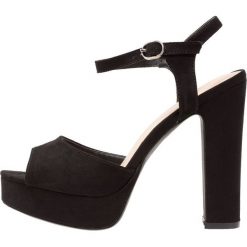 Sandały damskie: New Look Wide Fit WIDE FIT TIGER Sandały na obcasie black