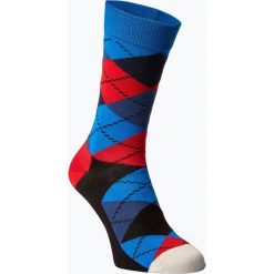 Happy Socks - Skarpety męskie, niebieski. Niebieskie skarpetki męskie Happy Socks, bez wzorów, z bawełny. Za 44,95 zł.