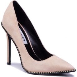 Szpilki STEVE MADDEN - Stellar SM11000380-03002-947 Blush Suede. Brązowe półbuty damskie Steve Madden, z aplikacjami, z zamszu, eleganckie, bez obcasa, na obcasie, bez zapięcia. W wyprzedaży za 289,00 zł.
