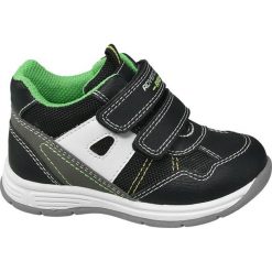 Buciki dziecięce Bobbi-Shoes czarne. Czarne buciki niemowlęce chłopięce Bobbi-Shoes, z materiału, na rzepy. Za 59,90 zł.
