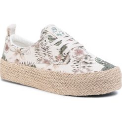 Espadryle ROXY - ARJS300335 Mu2. Brązowe espadryle damskie Roxy, bez wzorów, z tworzywa sztucznego, bez obcasa, na obcasie. Za 299,00 zł.
