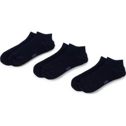 Zestaw 3 par niskich skarpet męskich JOOP! - Soft Cotton Sneaker 900.002 Navy 3000. Niebieskie skarpetki męskie JOOP!, bez wzorów, z elastanu. Za 59,00 zł.