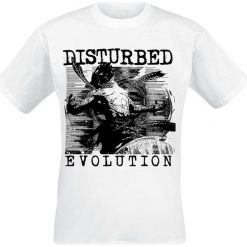 Disturbed Sketch T-Shirt biały. Białe koszulki męskie marki Disturbed, l, z nadrukiem, z okrągłym kołnierzem. Za 74,90 zł.