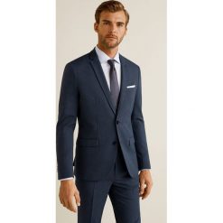 Mango Man - Marynarka Paulo. Niebieskie garnitury męskie marki Mango Man, z elastanu, eleganckie. W wyprzedaży za 174,90 zł.