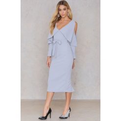 Sukienki: Lavish Alice Sukienka midi z obniżonymi rękawami – Grey