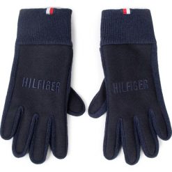 Rękawiczki Męskie TOMMY HILFIGER - Gloves AM0AM05177 CJM. Niebieskie rękawiczki męskie TOMMY HILFIGER, bez wzorów, z wełny. W wyprzedaży za 199,00 zł.